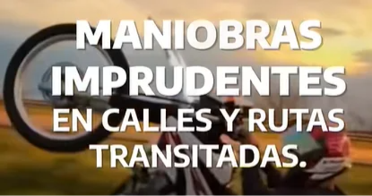 Inhabilitado por realizar maniobras imprudentes en moto en plena ruta